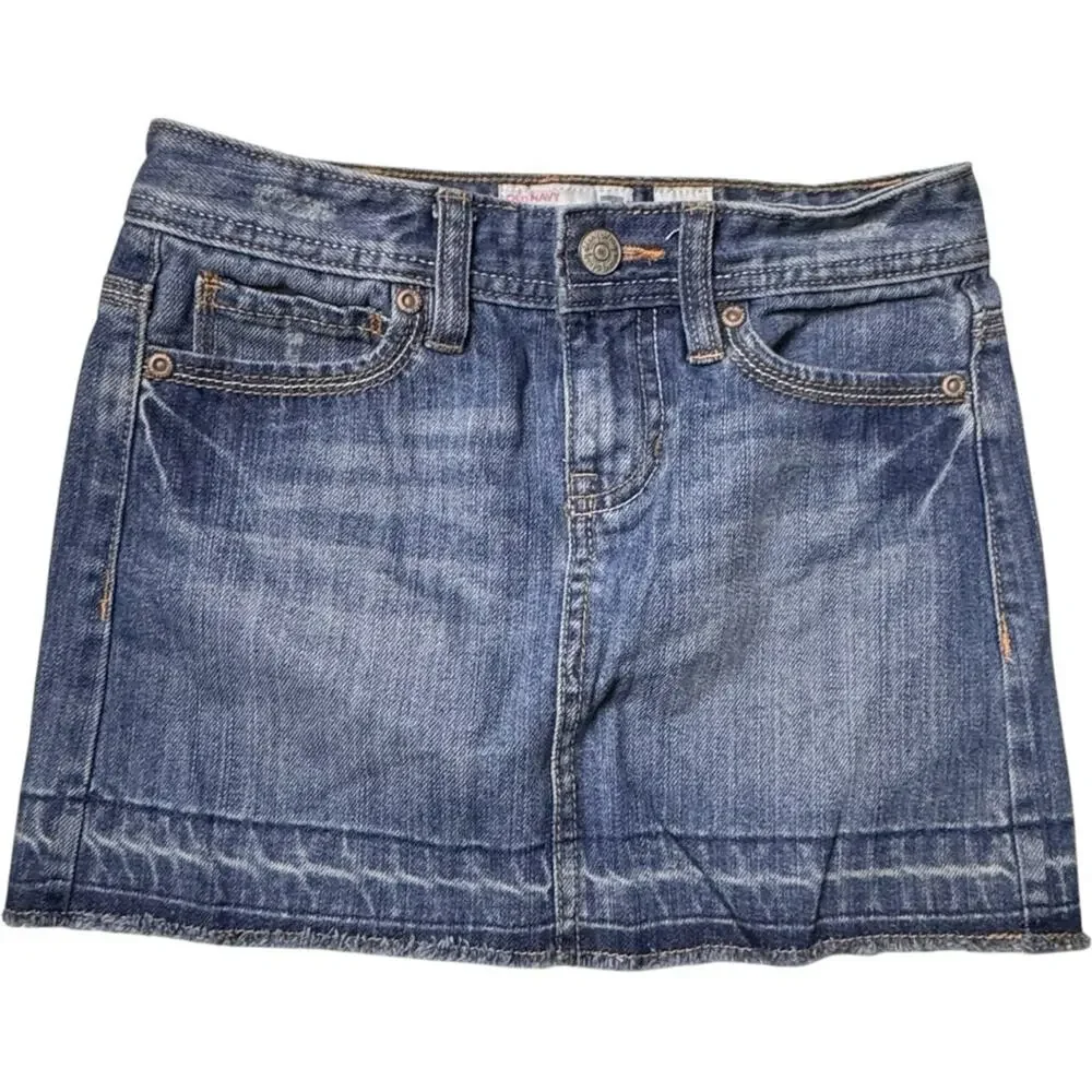 Old Navy Girl's Denim Skirt Sz 8